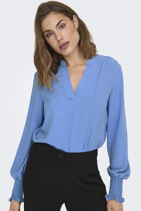 Only onlmette v-neck ls smock top noos w